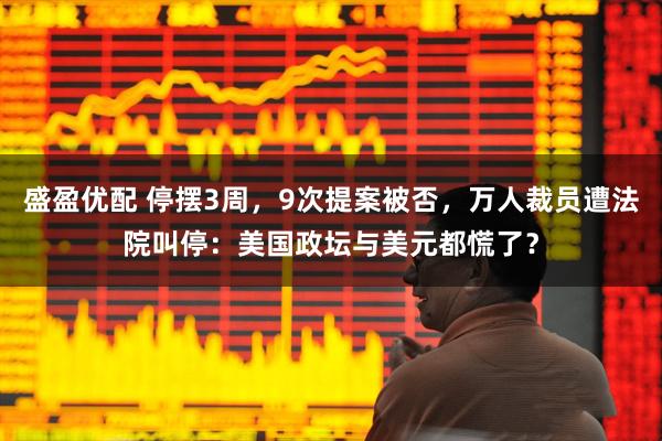 盛盈优配 停摆3周，9次提案被否，万人裁员遭法院叫停：美国政坛与美元都慌了？